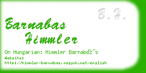 barnabas himmler business card